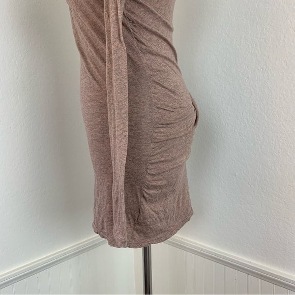 Anthropologie Lilka Cowl Neck Ruched Pima Cotton Long Sleeved Tunic Top Small - Picture 5 of 12